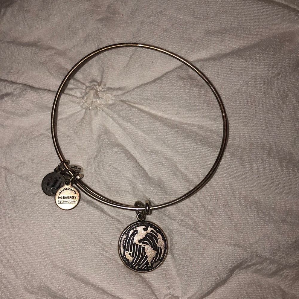 Alex and Ani world thumbprint bracelet